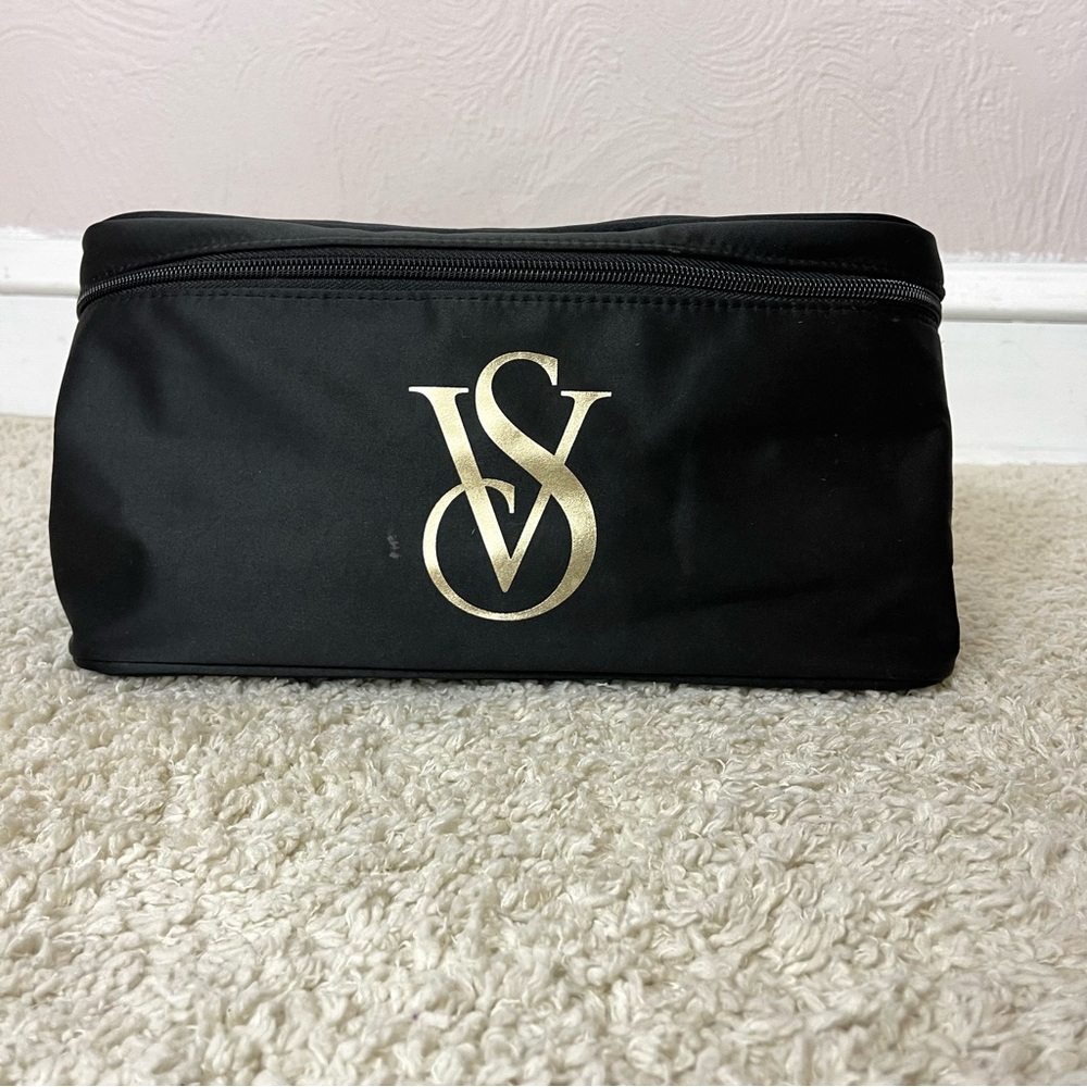 Victoria's Secret Black Travel Bag with Iconic Logo